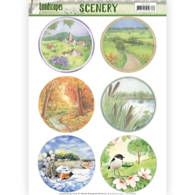 Afbeelding van Scenery Jeanine`s Art Landscapes Landscape Circle