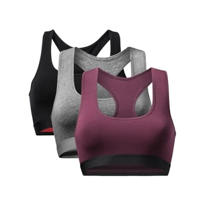Afbeelding van DANISH ENDURANCE Damesbralettes van biologisch katoen, comfortabel, zacht, zonder beugel, 1 of 3 stuks