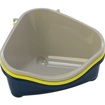 Afbeelding van Moderna plastic klein knaagdiertoilet met haak warmgrijs Gebr. de Boon