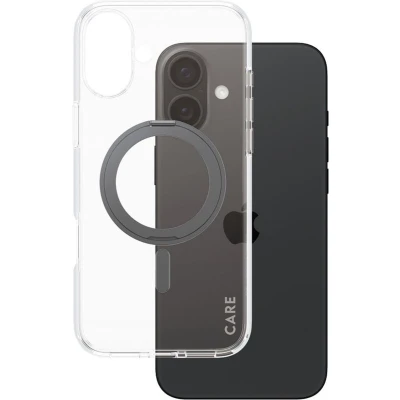 Afbeelding van PanzerGlass Hoesje Geschikt voor iPhone 16 Plus CARE Kickstand Case MagSafe Zwart