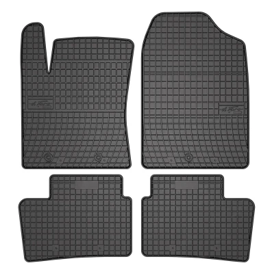 Afbeelding van FROGUM 0437 Vloermatset Rubber voor en achter 4 Zwart Op maat gemaakt HYUNDAI: i10 II Hatchback