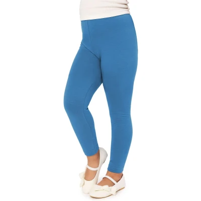Afbeelding van Merry Style MS MS10 130 LE Meisjes Lang Leggings Sport Vrijetijdsbroek Viscose Sporbroek Yogabroek Blauw 152