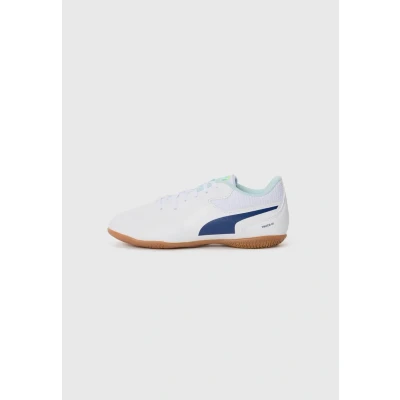 Afbeelding van Puma Truco III Unisex Zaalvoetbalschoenen voor kinderen, Maat: 39, White/aqua fizzy light Hoogwaardig imitatieleer