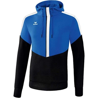Afbeelding van Erima Squad sweatshirt met capuchon new royal/zwart/wit