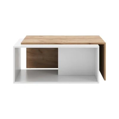 Afbeelding van Vicco PaulSalontafel 90 x 48 cm Eik wit/goud