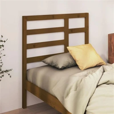 Afbeelding van Hoofdbord 96x4x104 cm massief grenenhout honingbruin