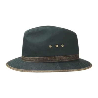 Afbeelding van STETSON Hoed Ava katoen outdoor heren outback in avonturier met leren band, biezen voor lente en zomer, zwart.