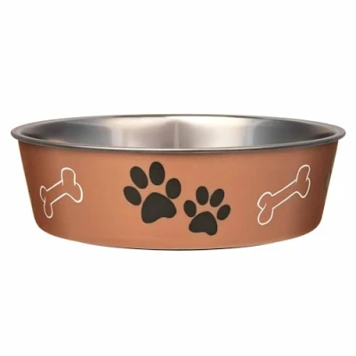 Afbeelding van Honden Voerbak &amp; Drinkbak Vaatwasmachinebestendig, met Antislip en Antibacteriële RVS binnenzijde Loving Pets Bella Bowl 8 kleuren in Small tot Extra Large Kleur: Copper, Maat: 1,5L