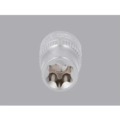 Afbeelding van KS TOOLS 911.4320 Steeksleutelelement DIN3120, ISO1174 E12 Chroom vanadium staal E profiel, Buiten Torx gekarteld