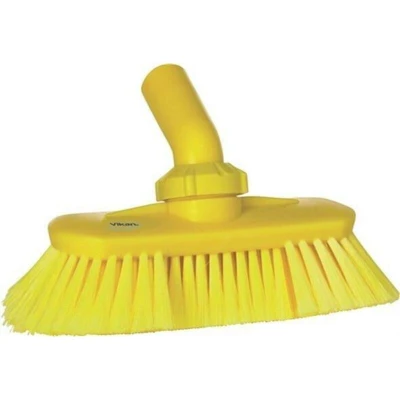 Image de VIKAN 70676 brosse réglable en angle avec alimentation eau, 240 mm, polyester, souple/fractionné, jaune 7067/6