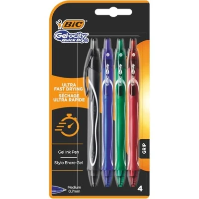 Afbeelding van Bic Gel ocity sneldrogende gelpennen, 4 stuks