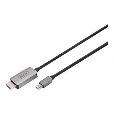 Image de DIGITUS Câble adaptateur Mini DisplayPort (M) pour HDMI 1 m support 8K60Hz noir