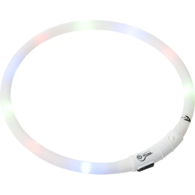 Afbeelding van Flamingo Visio Nera Halsband Honden Led Wit 20 70cm 16mm 1st 188756
