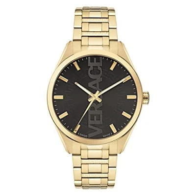 Afbeelding van Versace V vertical VE3H00622 Horloge Staal Goudkleurig Ø 42 mm