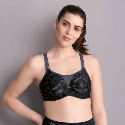 Afbeelding van Anita Sport BH Performance Wirex Beugel BH, Dames, Maat: 75B, Schwarz/anthrazit