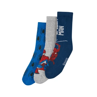 Afbeelding van ONOMATO! Spiderman Kindersokken, verpakking van 3 paar, Meerkleurig