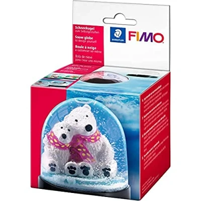 Afbeelding van Fimo sneeuwbol, 90 mm x 75 mm, rond