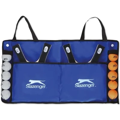 Afbeelding van Slazenger Complete Tafeltennis Set: 4 Batjes, 10 Ballen en Draagtas Inbegrepen!