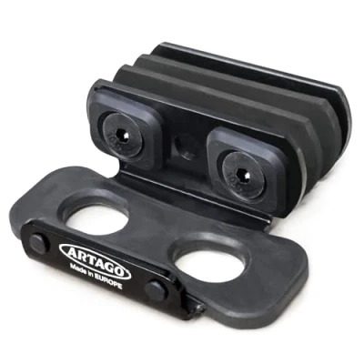 Afbeelding van Artago K200 Universele houder voor motorslot 32, bevestiging aan de V bars van voetensteun