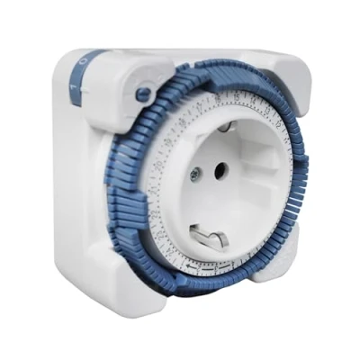 Afbeelding van Theben Safety Plus 0260833 analoge timer 26 stopcontacten met dagprogramma en verhoogde aanraakbeveiliging, 230 V AC