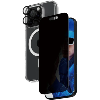 Afbeelding van PanzerGlass Privacy (1 Stuk, Apple iPhone 16 Pro), Smartphone beschermfolie, Transparant