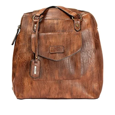 Afbeelding van Rieker RiekerH1036 22 dames rugzakken, Bruin (Nuss Antik), 32 x 12 31 cm (b h d), Antik)