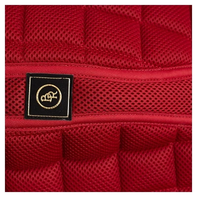 Image de BR Tapis de Selle Ace Flow Dressage Tibétain rouge