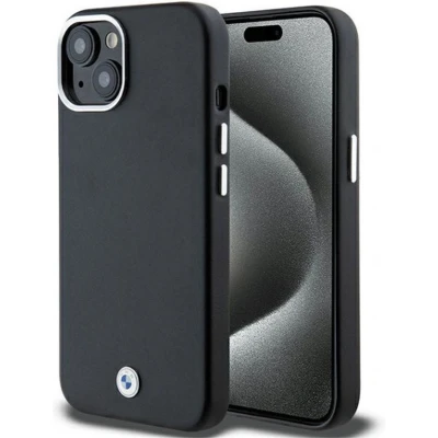 Afbeelding van BMW Signature Wrapped Metal Back Case (MagSafe Compatible) Geschikt voor Apple iPhone 14 (6.1&quot;) Zwart