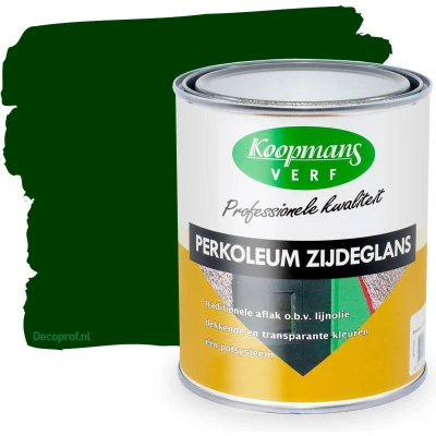 Afbeelding van Koopmans Perkoleum Zijdeglans Dekkend Ready Mixed 0,75 ltr 235 antiekgroen Buitengevel &amp; Tuin
