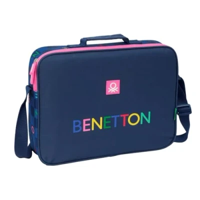 Afbeelding van Schoolrugzak Benetton Damero Marineblauw 38 x 28 6 cm