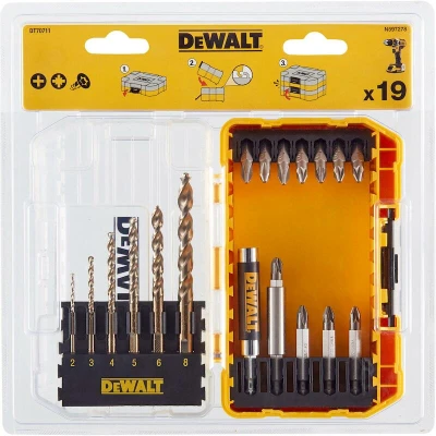 Afbeelding van DEWALT DT70711 QZ metaalboren HSS G (2mm 8mm) en schroefbitset in Tough Case 19 delig