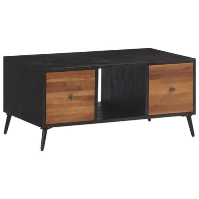 Afbeelding van Salontafel 90X50X41 Cm Massief Gerecycled Teakhout