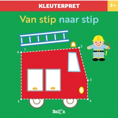 Afbeelding van Uitgeverij ballon kleurboek kleuterpret van stip naar