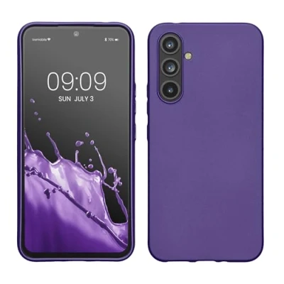 Afbeelding van kwmobile telefoonhoesje geschikt voor Samsung Galaxy A54 5G Hoesje smartphone Back cover in metallic blauwpaars