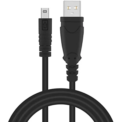 Afbeelding van Adhiper vervangende USB kabel 8 pins datasynchronisatiekabel compatibel met Panasonic Lumix DMC F2 FH25 FP5 FS16 FS28 FS22 camera