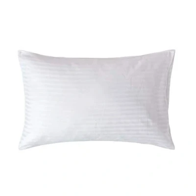 Afbeelding van Homescapes Kussensloop 48 x 74 cm met satijnen strepen Wit, draaddichtheid 330