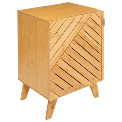 Afbeelding van 5Five Bamboe Modern Badkamerkast met modulaire Deur Ideaal voor elke ruimte, groot of klein
