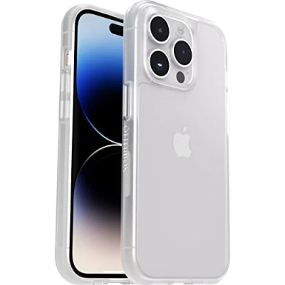 Image de OtterBox React Series ProPack Packaging coque de protection pour téléphone portable antimicrobien polycarbonate élastomère thermoplastique (TPE) 50 % plastique recyclé clair Apple iPhone 14 Pro