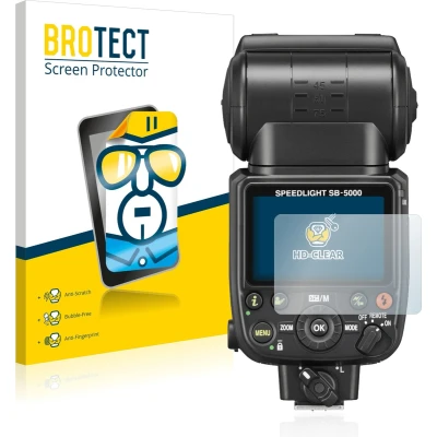 Afbeelding van BROTECT Screenprotector voor Nikon SB 5000 Folie Beschermfolie transparant (2 Stuks)