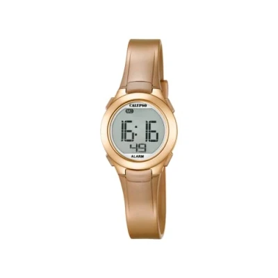 Afbeelding van Calypso K5677/3 digitaal horloge 28 mm 100 meter goud/ rosé