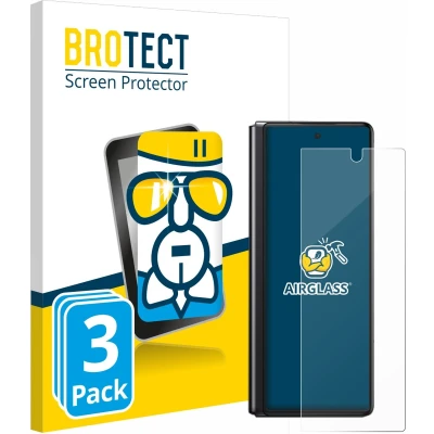 Afbeelding van BROTECT Screenprotector voor Samsung Galaxy Z Fold 2 5G Folie Beschermfolie Beschermglas transparant (3 Stuks)