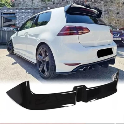 Afbeelding van GVGFKPKZAY Voor VW Golf 7 MK7 7.5 GTI GTD GTE 2013 2020 Achterbumper Lip Diffuser (Glossy Black, GTD)