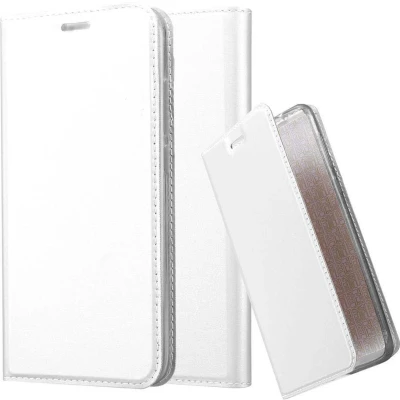 Afbeelding van Cadorabo Hoesje geschikt voor Huawei NOVA PLUS in CLASSY ZILVER Beschermhoes met magnetische sluiting, standfunctie en kaartvakje Book Case Cover Etui