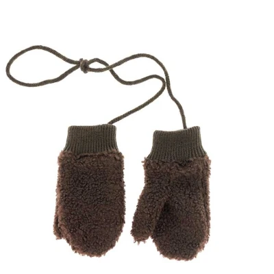 Afbeelding van Unique Living Handschoen Teddy Taupe 18x9cm