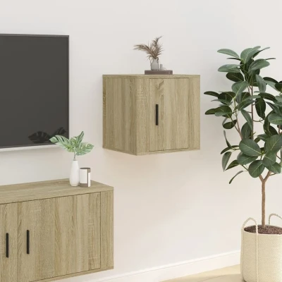 Afbeelding van Tv wandmeubel 40x34,5x40 cm sonoma eikenkleurig