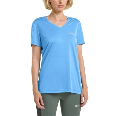Afbeelding van Jack Wolfskin Dames T shirt Crosstrail Women Mid Blue M
