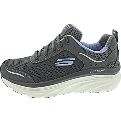 Afbeelding van Skechers D&#039;Lux Walker Infinite Motion 149023 CCLV, Vrouwen, Grijs, Sneakers,Sportschoenen, maat: 36