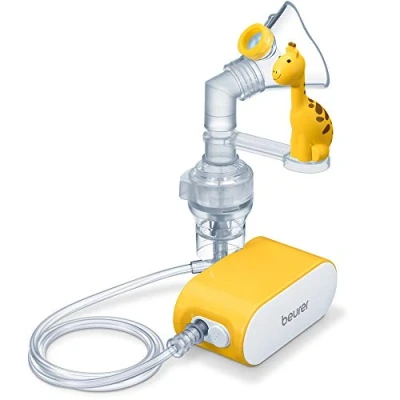 Afbeelding van Beurer IH 58 Kids Inhalator Vernevelaar Aerosoltoestel Voor baby&#039;s en kinderen v.a. 0 Jaar Medisch product Perslucht Stil Korte inhalatietijd Hoge vernevelprestatie Incl. netadapter 2 maskers 5 garantie