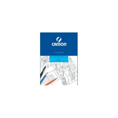 Image de Canson Bloc collé 1 côté Calque Satin 90g/m² 25 feuilles A4