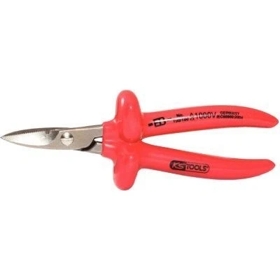 Afbeelding van KS Tools, Zijsnijders, CLASSIC 1000V elektriciensschaar, 180mm (180 mm)